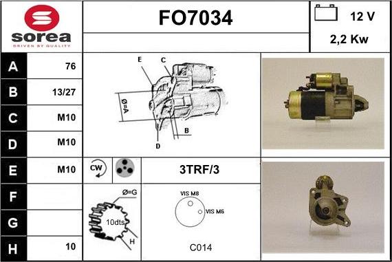 Sera FO7034 - Başlanğıc furqanavto.az