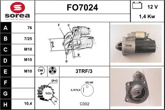 Sera FO7024 - Başlanğıc furqanavto.az