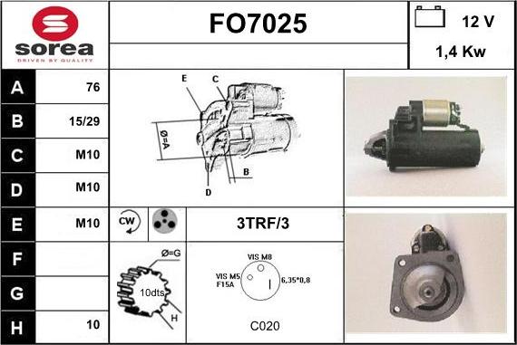 Sera FO7025 - Başlanğıc furqanavto.az