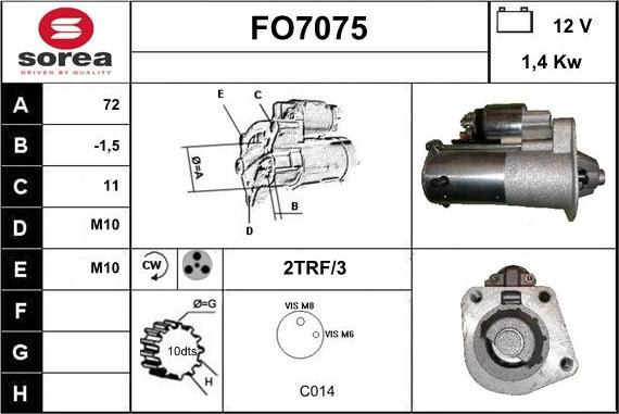 Sera FO7075 - Başlanğıc furqanavto.az