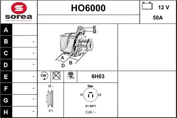 Sera HO6000 - Alternator furqanavto.az