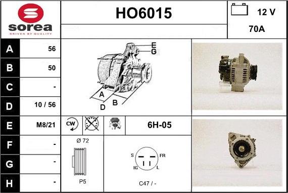 Sera HO6015 - Alternator furqanavto.az