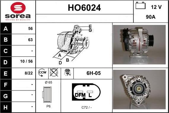 Sera HO6024 - Alternator furqanavto.az