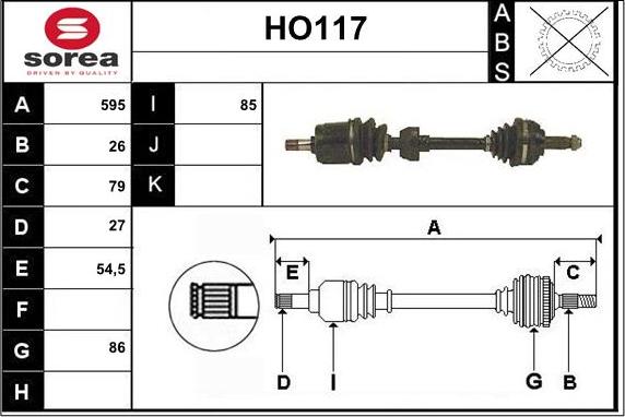 Sera HO117 - Sürücü mili furqanavto.az