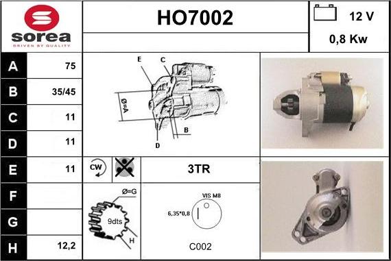 Sera HO7002 - Başlanğıc furqanavto.az