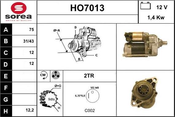 Sera HO7013 - Başlanğıc furqanavto.az