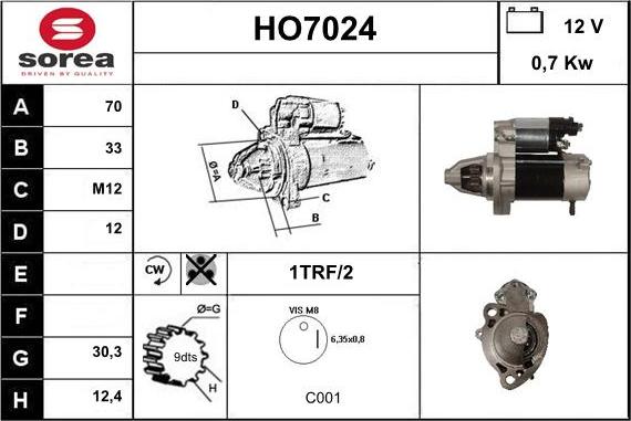 Sera HO7024 - Başlanğıc furqanavto.az