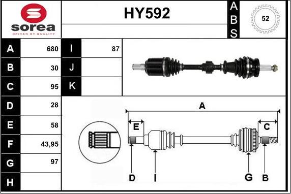 Sera HY592 - Sürücü mili www.furqanavto.az