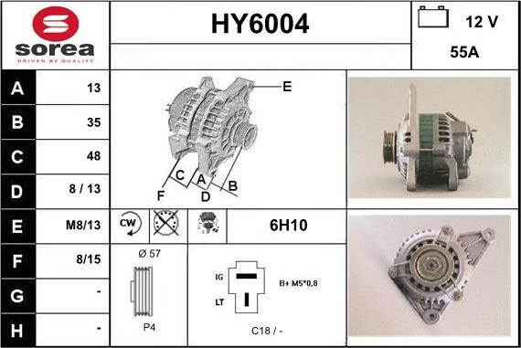 Sera HY6004 - Alternator furqanavto.az