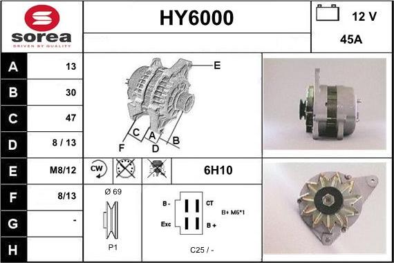 Sera HY6000 - Alternator furqanavto.az