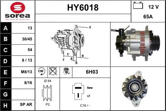 Sera HY6018 - Alternator furqanavto.az