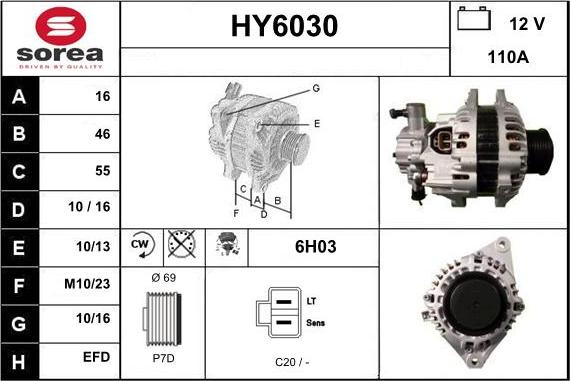 Sera HY6030 - Alternator furqanavto.az