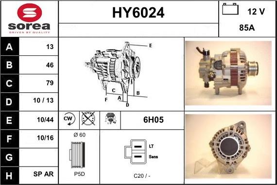 Sera HY6024 - Alternator furqanavto.az