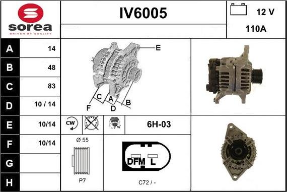 Sera IV6005 - Alternator furqanavto.az