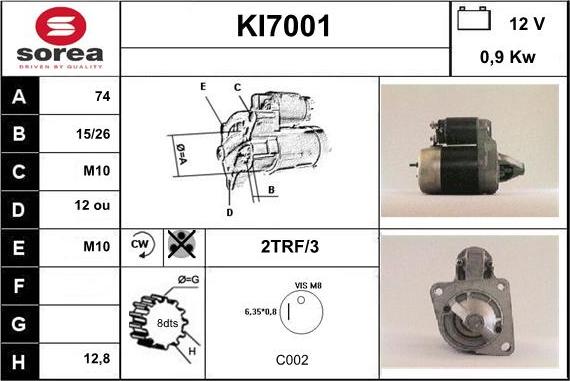 Sera KI7001 - Başlanğıc furqanavto.az