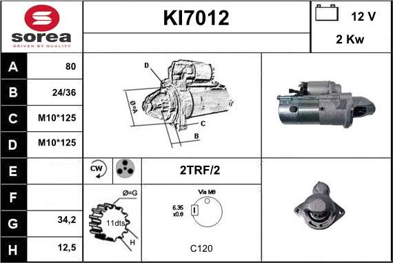 Sera KI7012 - Başlanğıc furqanavto.az