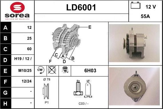 Sera LD6001 - Alternator furqanavto.az