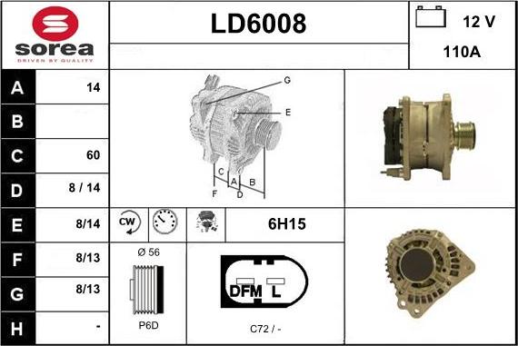 Sera LD6008 - Alternator furqanavto.az