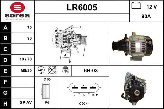 Sera LR6005 - Alternator furqanavto.az