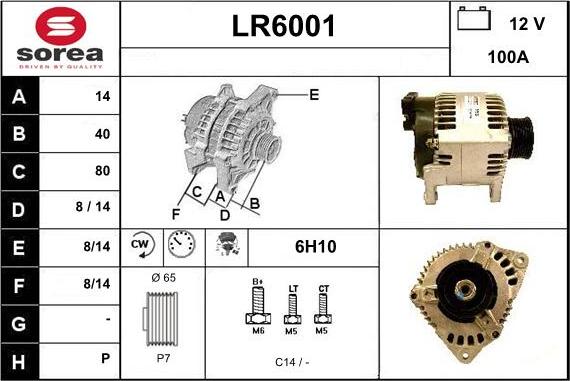 Sera LR6001 - Alternator furqanavto.az