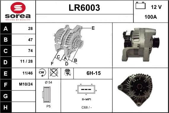 Sera LR6003 - Alternator furqanavto.az