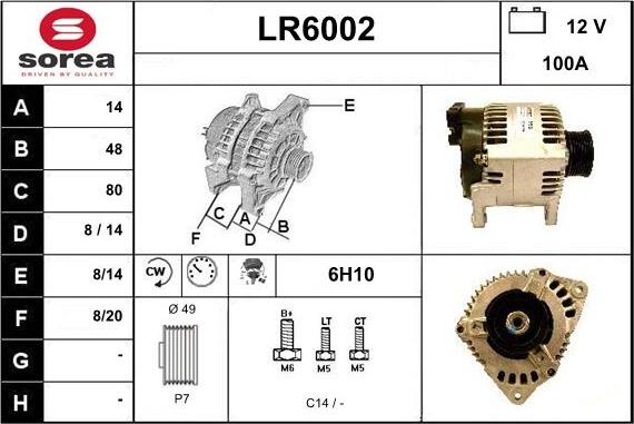 Sera LR6002 - Alternator furqanavto.az