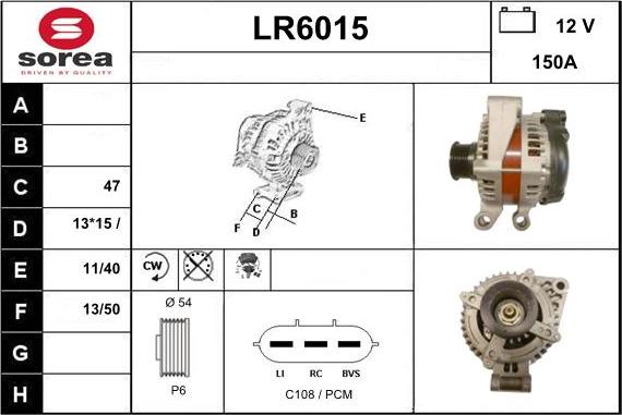 Sera LR6015 - Alternator furqanavto.az