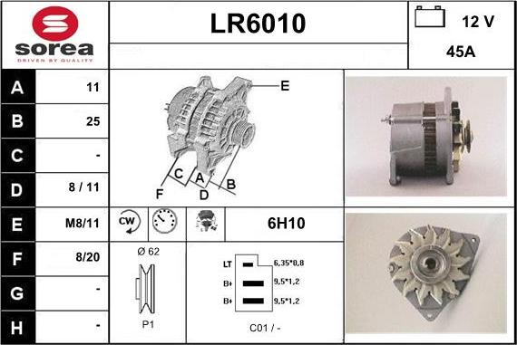 Sera LR6010 - Alternator furqanavto.az