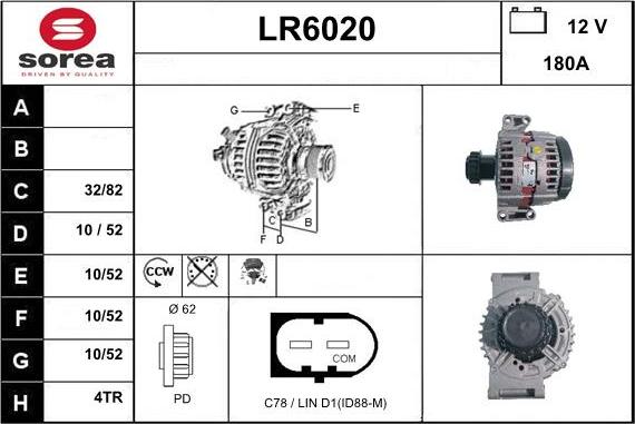 Sera LR6020 - Alternator furqanavto.az