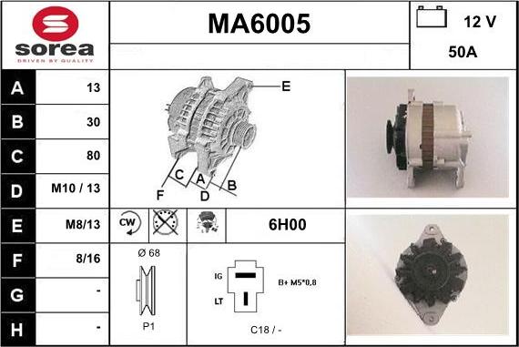 Sera MA6005 - Alternator furqanavto.az