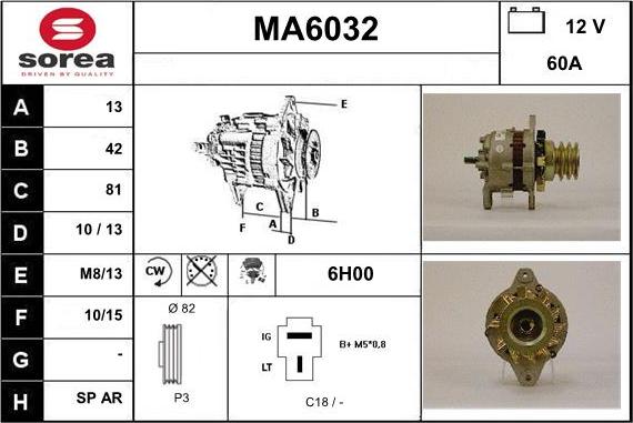 Sera MA6032 - Alternator furqanavto.az