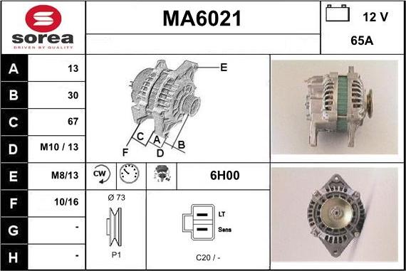 Sera MA6021 - Alternator furqanavto.az