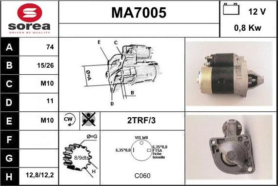 Sera MA7005 - Başlanğıc furqanavto.az