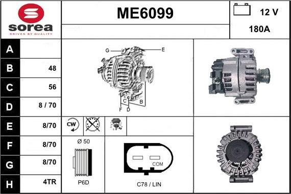 Sera ME6099 - Alternator furqanavto.az