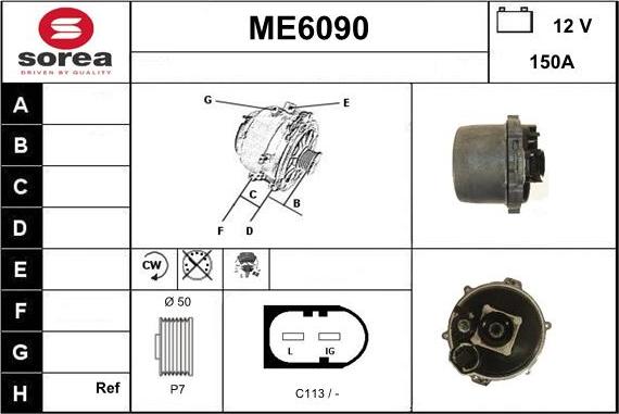 Sera ME6090 - Alternator furqanavto.az