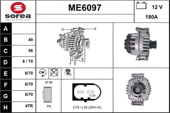 Sera ME6097 - Alternator furqanavto.az