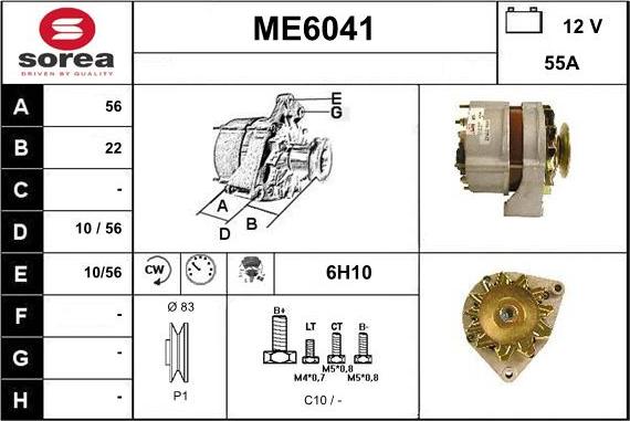 Sera ME6041 - Alternator furqanavto.az