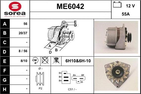 Sera ME6042 - Alternator furqanavto.az