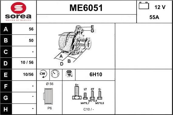 Sera ME6051 - Alternator furqanavto.az