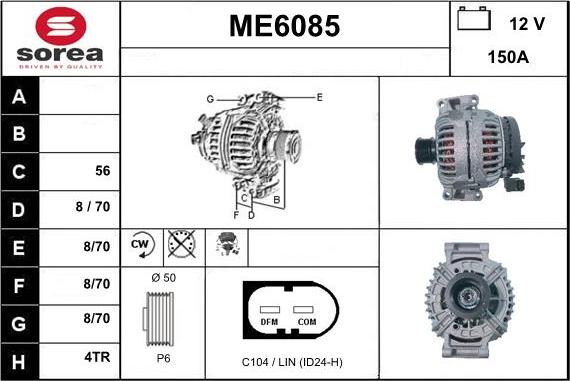 Sera ME6085 - Alternator furqanavto.az