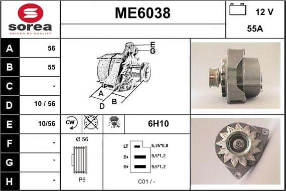 Sera ME6038 - Alternator furqanavto.az