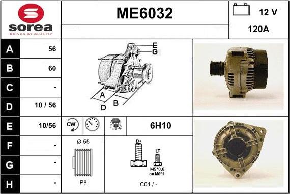 Sera ME6032 - Alternator furqanavto.az