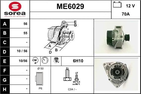 Sera ME6029 - Alternator furqanavto.az