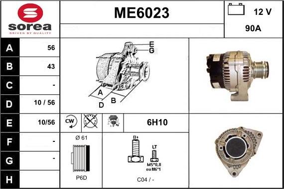 Sera ME6023 - Alternator furqanavto.az