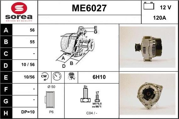 Sera ME6027 - Alternator furqanavto.az