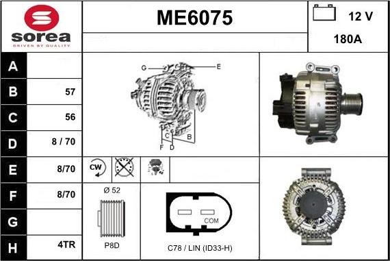 Sera ME6075 - Alternator furqanavto.az