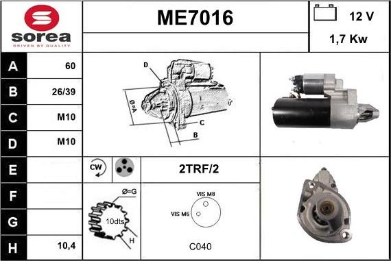 Sera ME7016 - Başlanğıc furqanavto.az