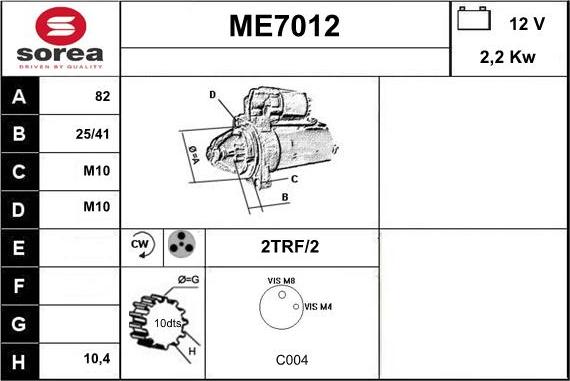 Sera ME7012 - Başlanğıc furqanavto.az