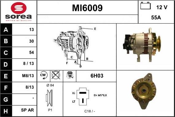 Sera MI6009 - Alternator furqanavto.az