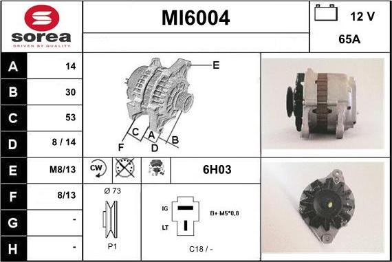 Sera MI6004 - Alternator furqanavto.az